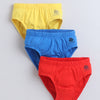 Red & Yellow Boys Compact Cotton Briefs Pack of 3