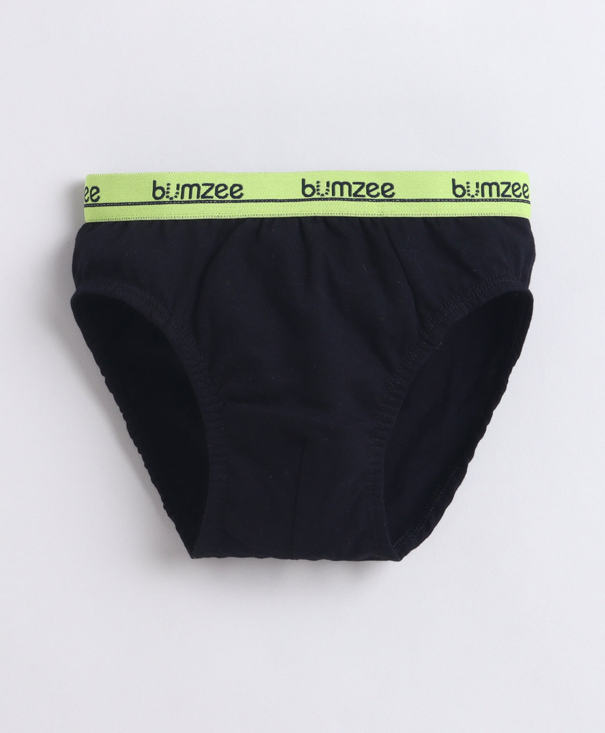 Bumzee Blue & Black Briefs, Pack of 3, Compact Cotton
