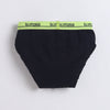 Blue & Black Boys Compact Cotton Briefs Pack of 3