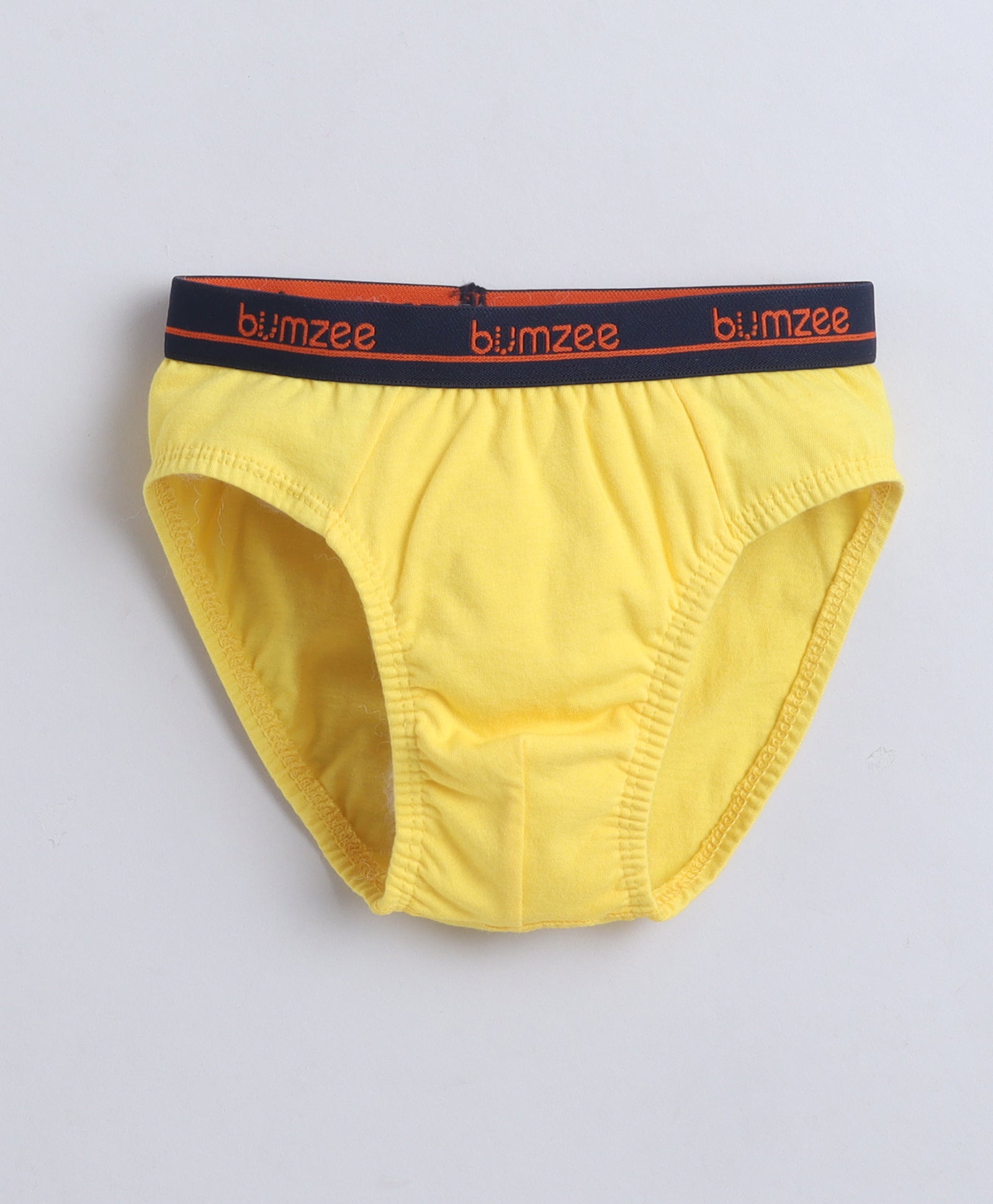 Yellow & Grey Boys Compact Cotton Briefs Pack of 3