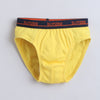 Yellow & Grey Boys Compact Cotton Briefs Pack of 3
