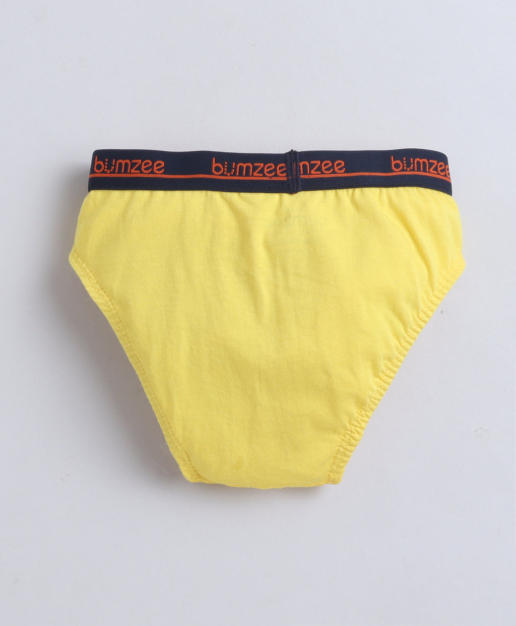 Bumzee Yellow & Grey Briefs, Pack of 3, Compact Cotton