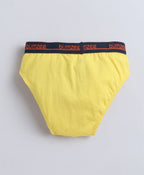 Bumzee Yellow & Grey Briefs, Pack of 3, Compact Cotton