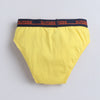 Yellow & Grey Boys Compact Cotton Briefs Pack of 3