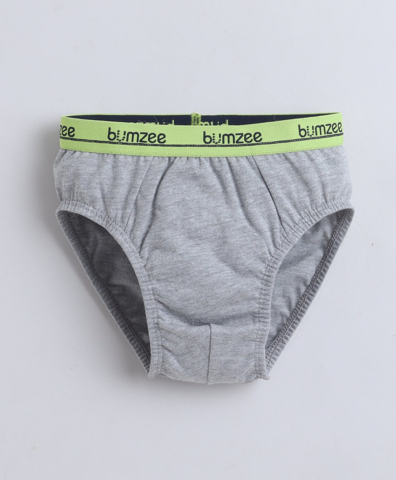 Yellow & Grey Boys Compact Cotton Briefs Pack of 3