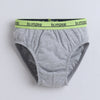 Yellow & Grey Boys Compact Cotton Briefs Pack of 3