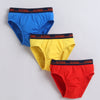 Blue & Yellow Boys Compact Cotton Briefs Pack of 3