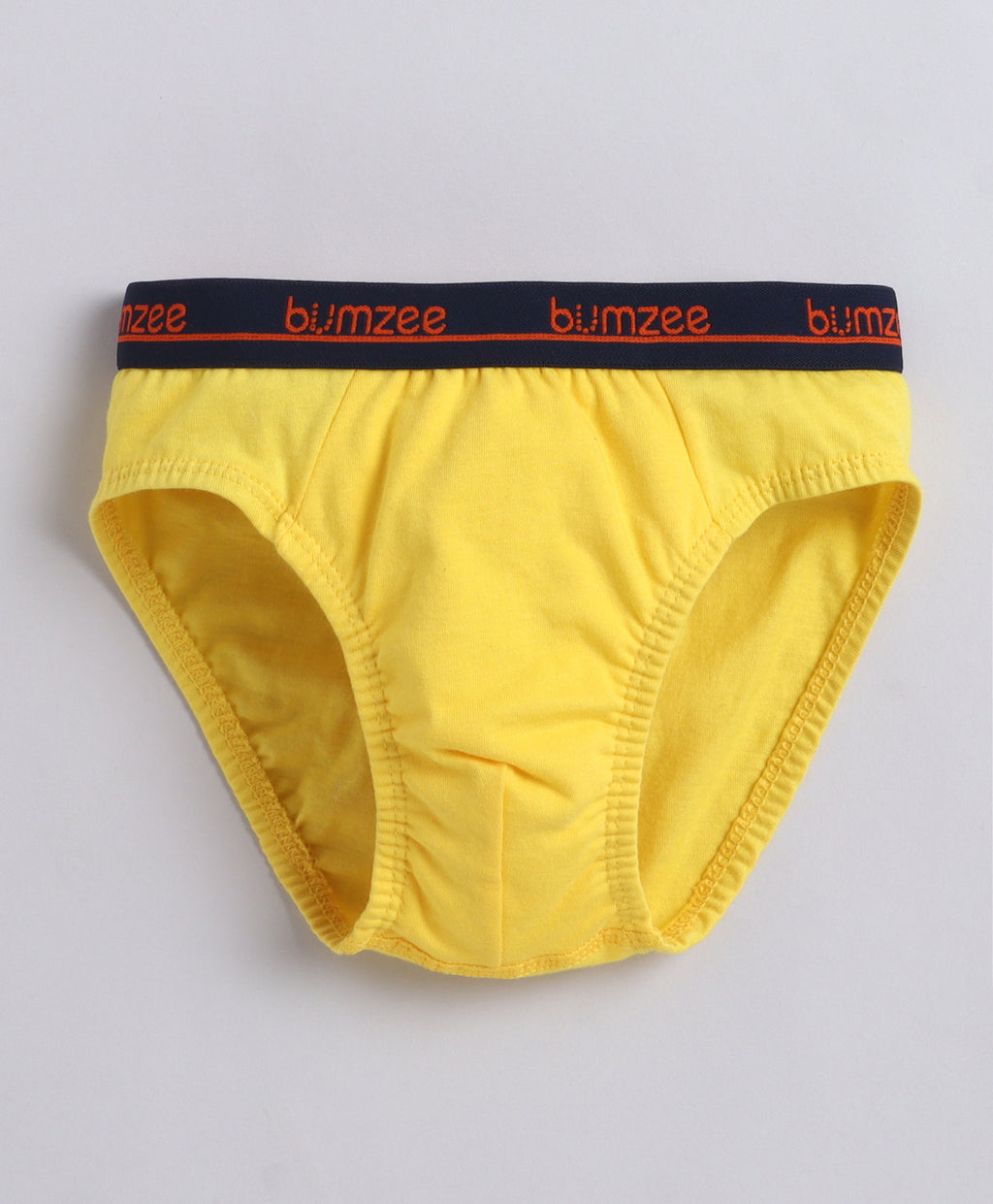 Bumzee Blue & Yellow Briefs, Pack of 3, Compact Cotton (Style Peb11377)