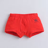 Red & Black Boys Compact Cotton Trunks Pack of 3