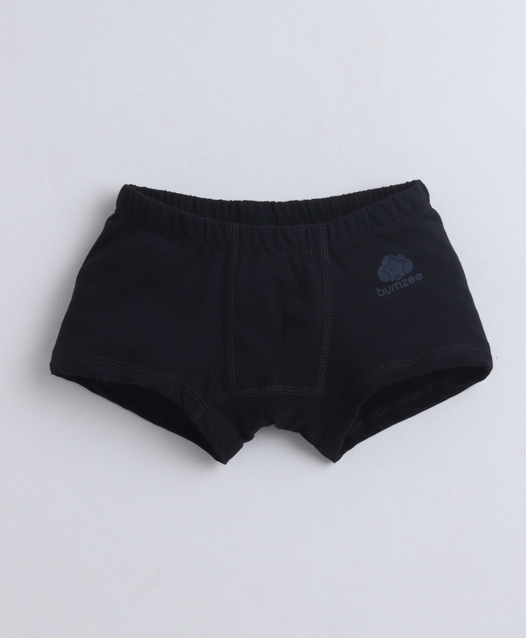 Bumzee Red & Black Trunks, Pack of 3, Compact Cotton (Style Peb11379)
