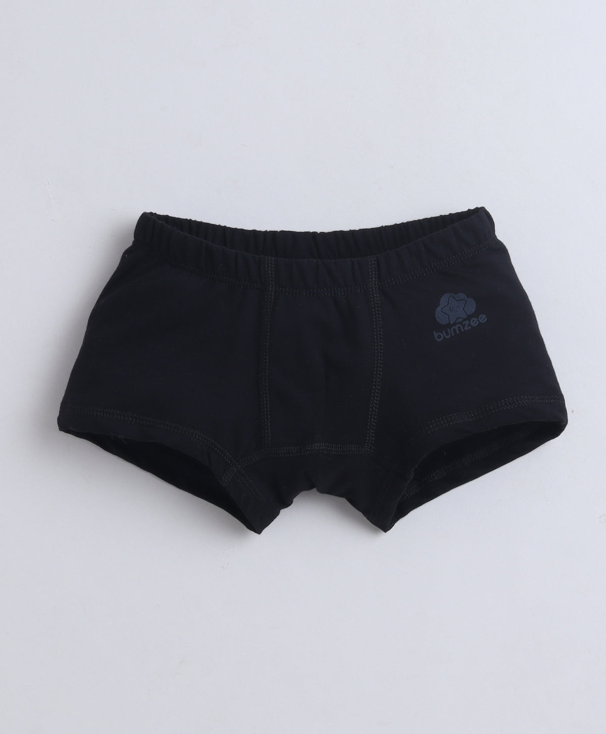 Bumzee Red & Black Trunks, Pack of 3, Compact Cotton (Style Peb11379)
