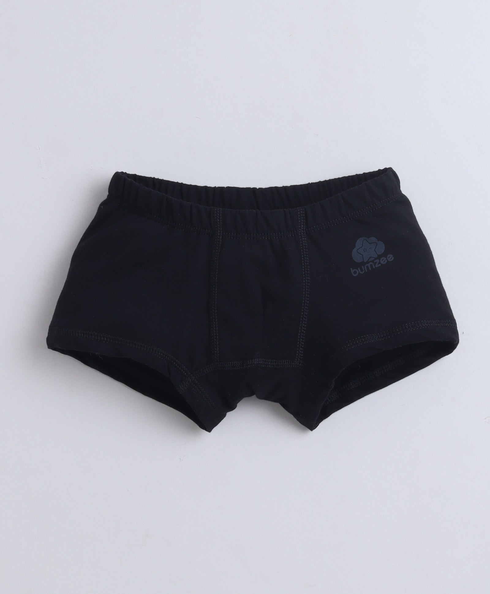 Black & Grey Boys Compact Cotton Trunks Pack of 3