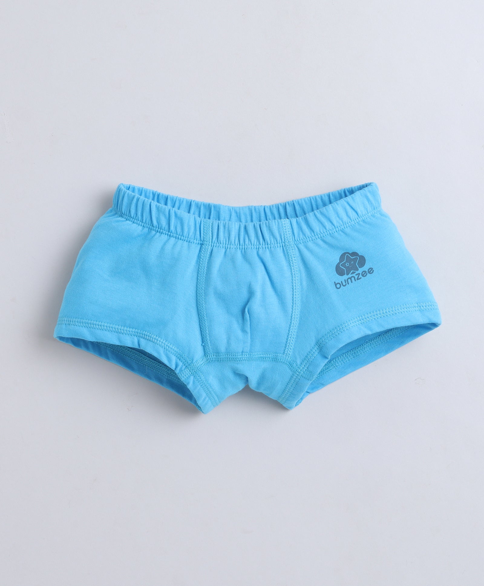Blue & Grey Boys Compact Cotton Trunks Pack of 3