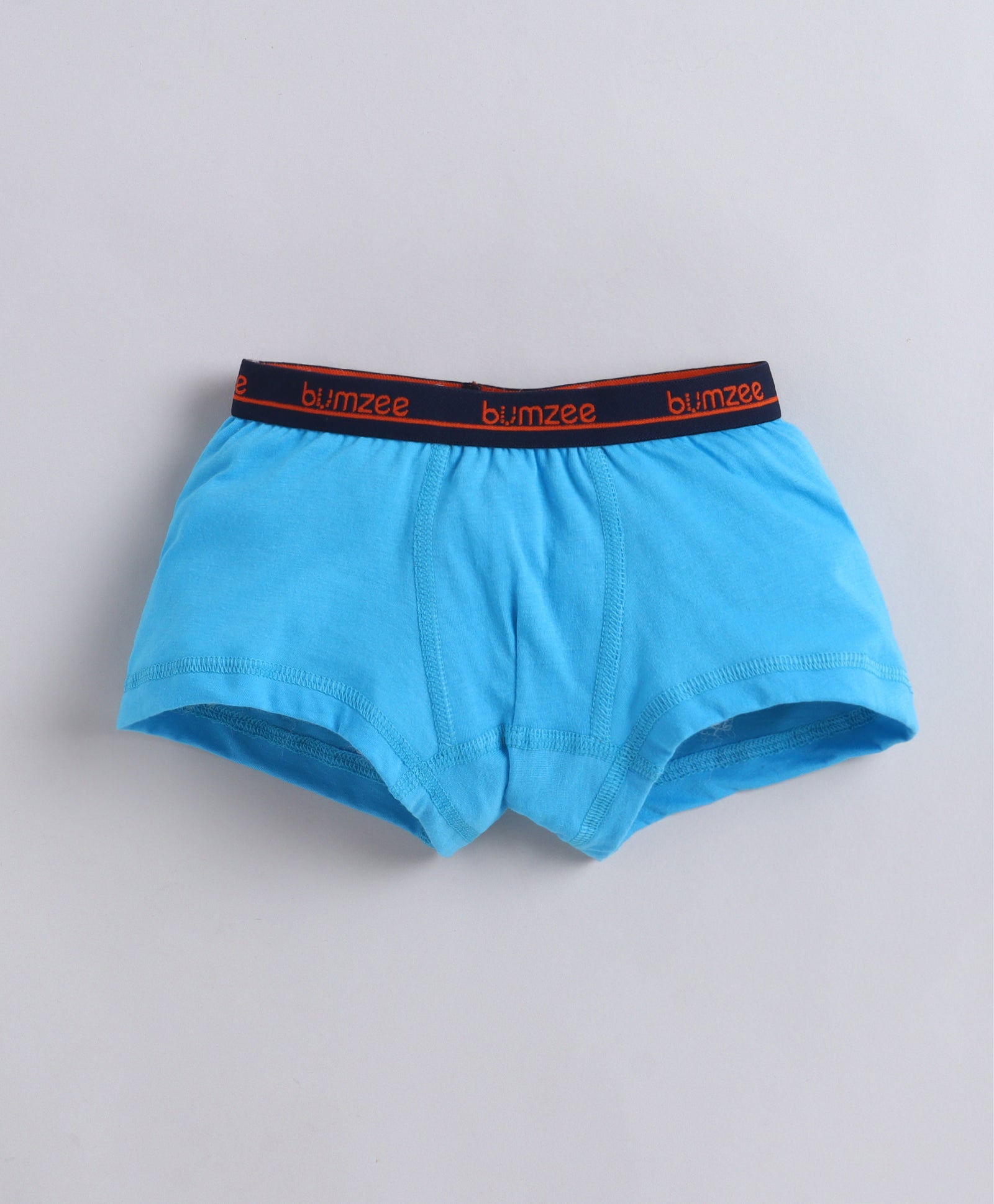 Orange & Blue Boys Compact Cotton Trunks Pack of 3