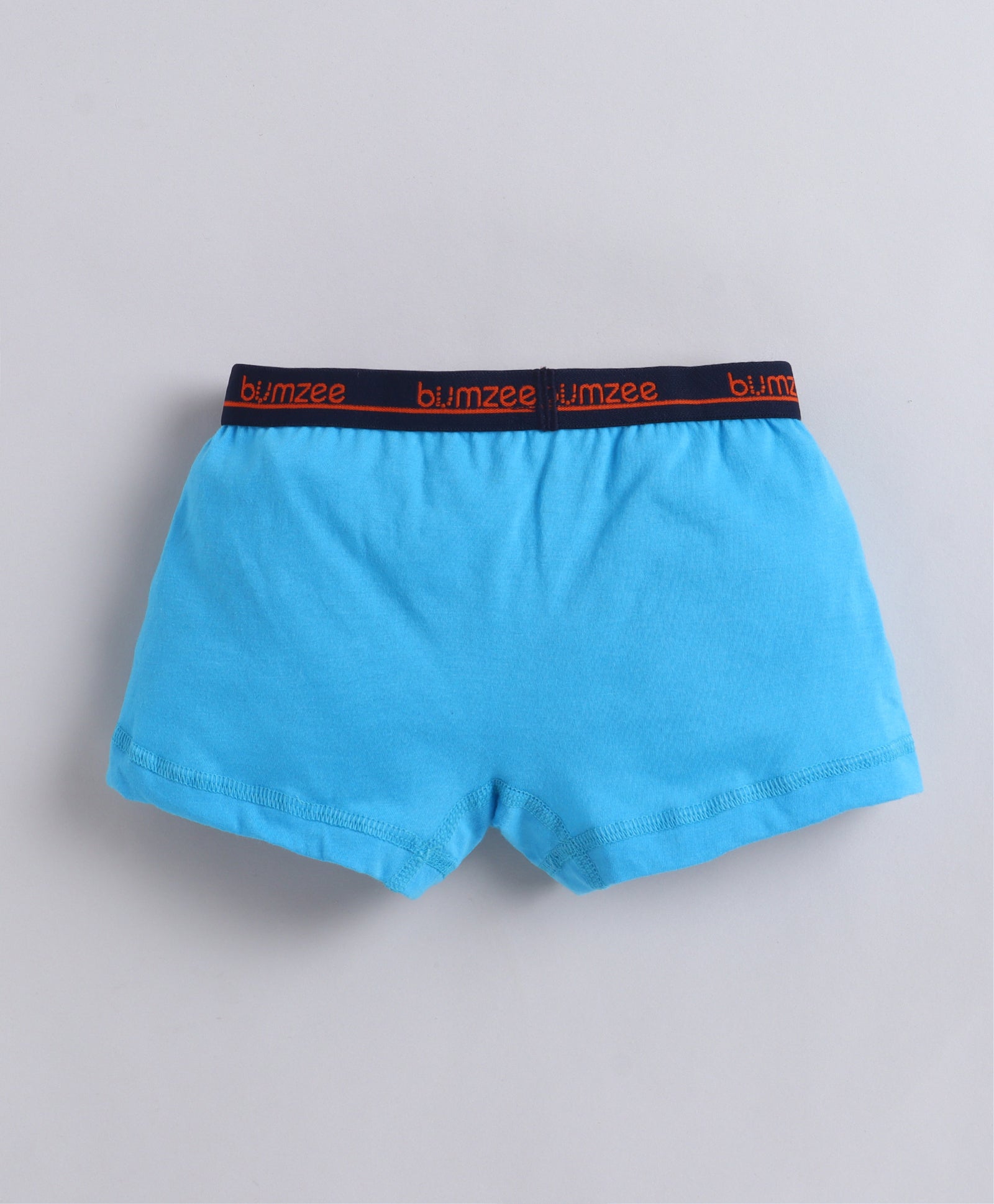 Orange & Blue Boys Compact Cotton Trunks Pack of 3