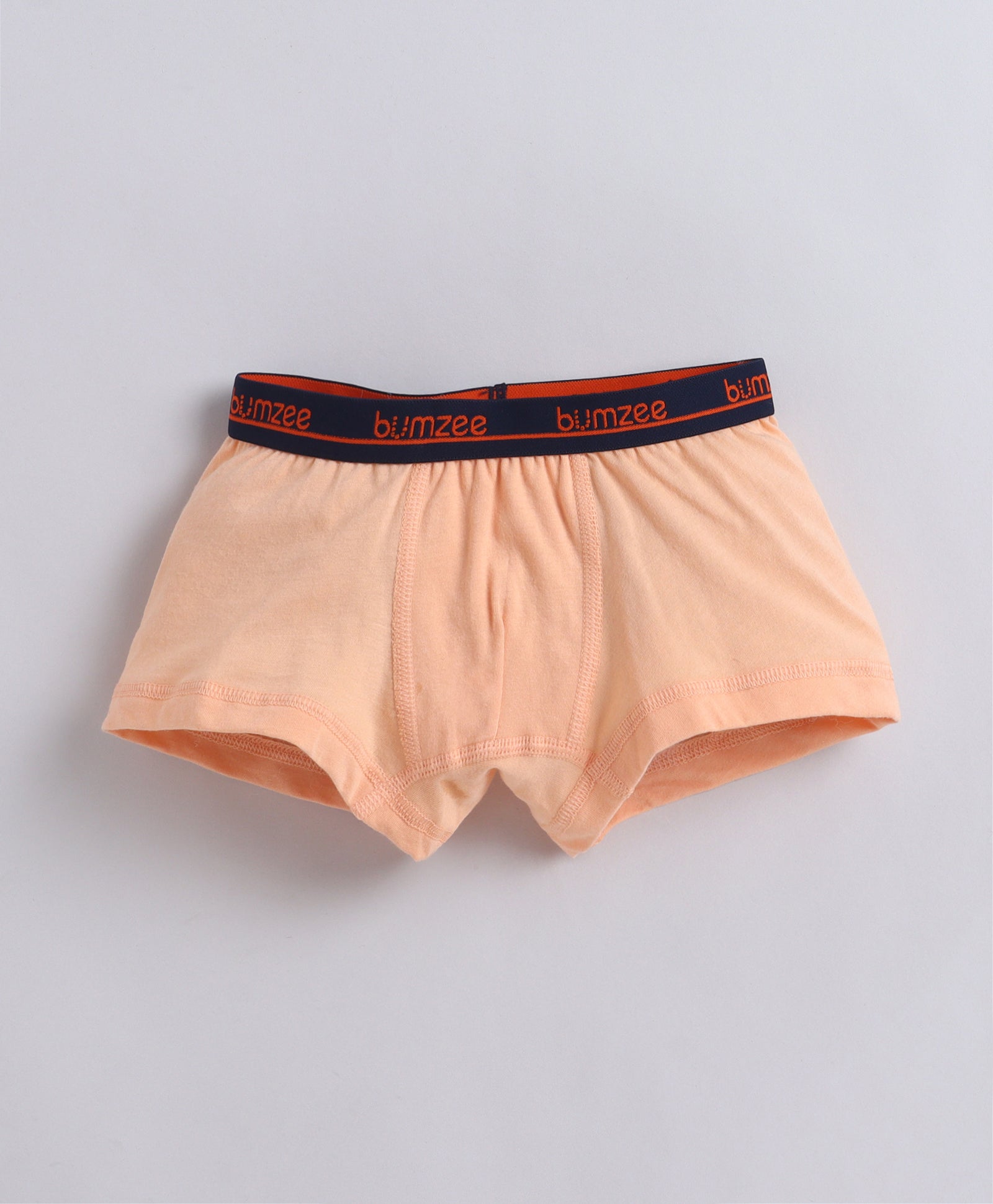 Orange & Blue Boys Compact Cotton Trunks Pack of 3