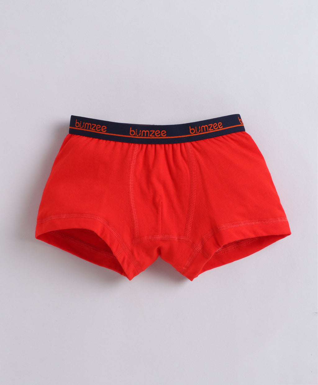 Bumzee Red & Black Trunks, Pack of 3, Compact Cotton (Style Peb11385)