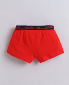 Bumzee Red & Black Trunks, Pack of 3, Compact Cotton (Style Peb11385)