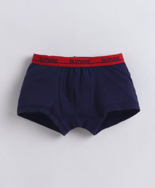 Boys 100% Compact Cotton Solid Trunks for Everyday Comfort - Grey & Yellow