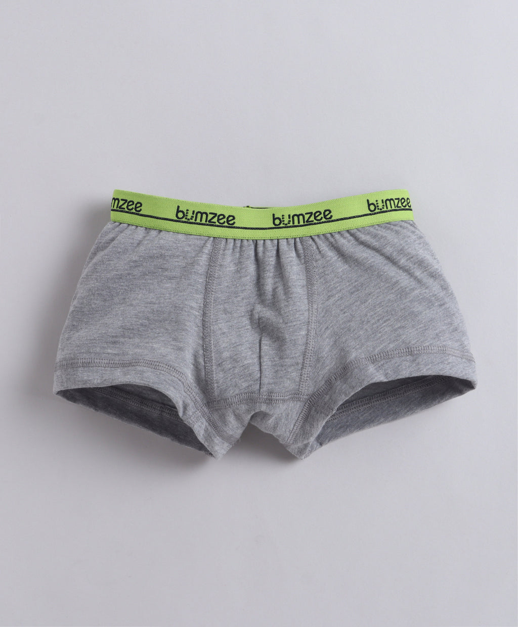 Bumzee Grey & Yellow Trunks, Pack of 3, Compact Cotton