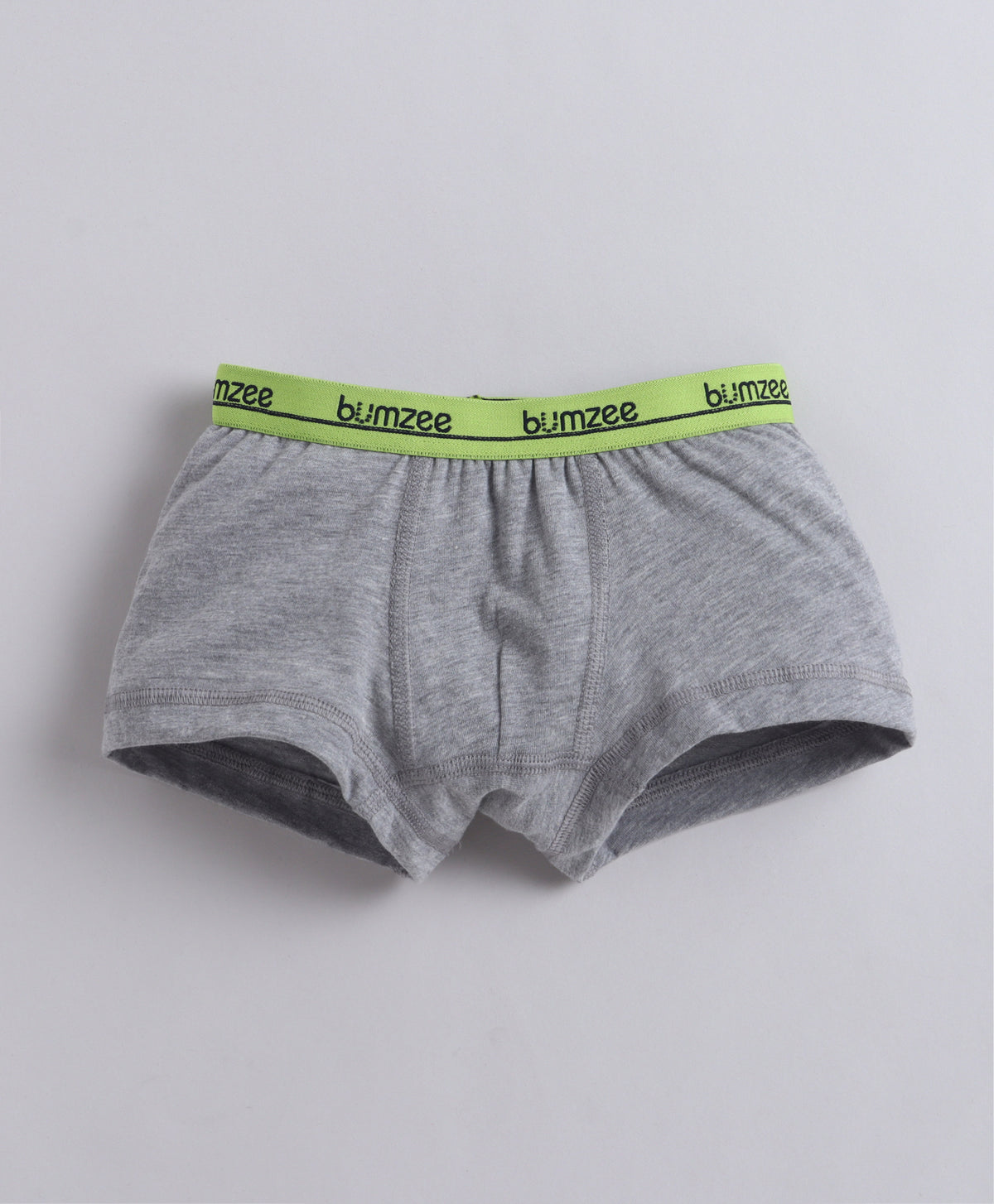 Bumzee Grey & Yellow Trunks, Pack of 3, Compact Cotton