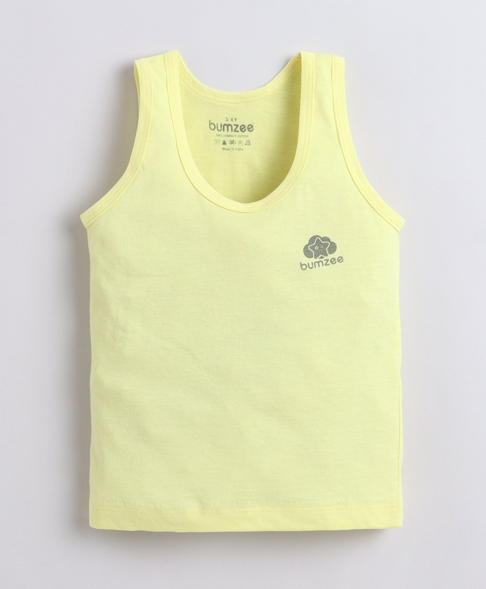 Boys Sleeveless Vest Yellow & Sky Blue Pack of 3