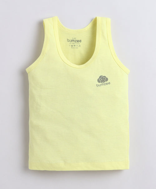 Boys Sleeveless Vest Yellow & Sky Blue Pack of 3