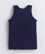 Bumzee Red & Grey Vest, Pack of 3, Sleeveless, Compact Cotton