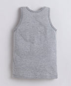 Bumzee Red & Grey Vest, Pack of 3, Sleeveless, Compact Cotton