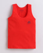 Bumzee Red & Grey Vest, Pack of 3, Sleeveless, Compact Cotton