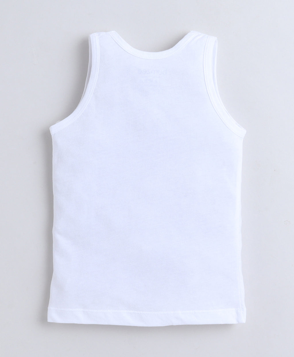 Bumzee White Vest, Pack of 3, Sleeveless, Compact Cotton (Style Peb11391)