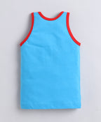 Bumzee Red & Blue Vest, Pack of 3, Sleeveless, Compact Cotton