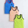 Boys Sleeveless Vest Blue & Green Pack of 3