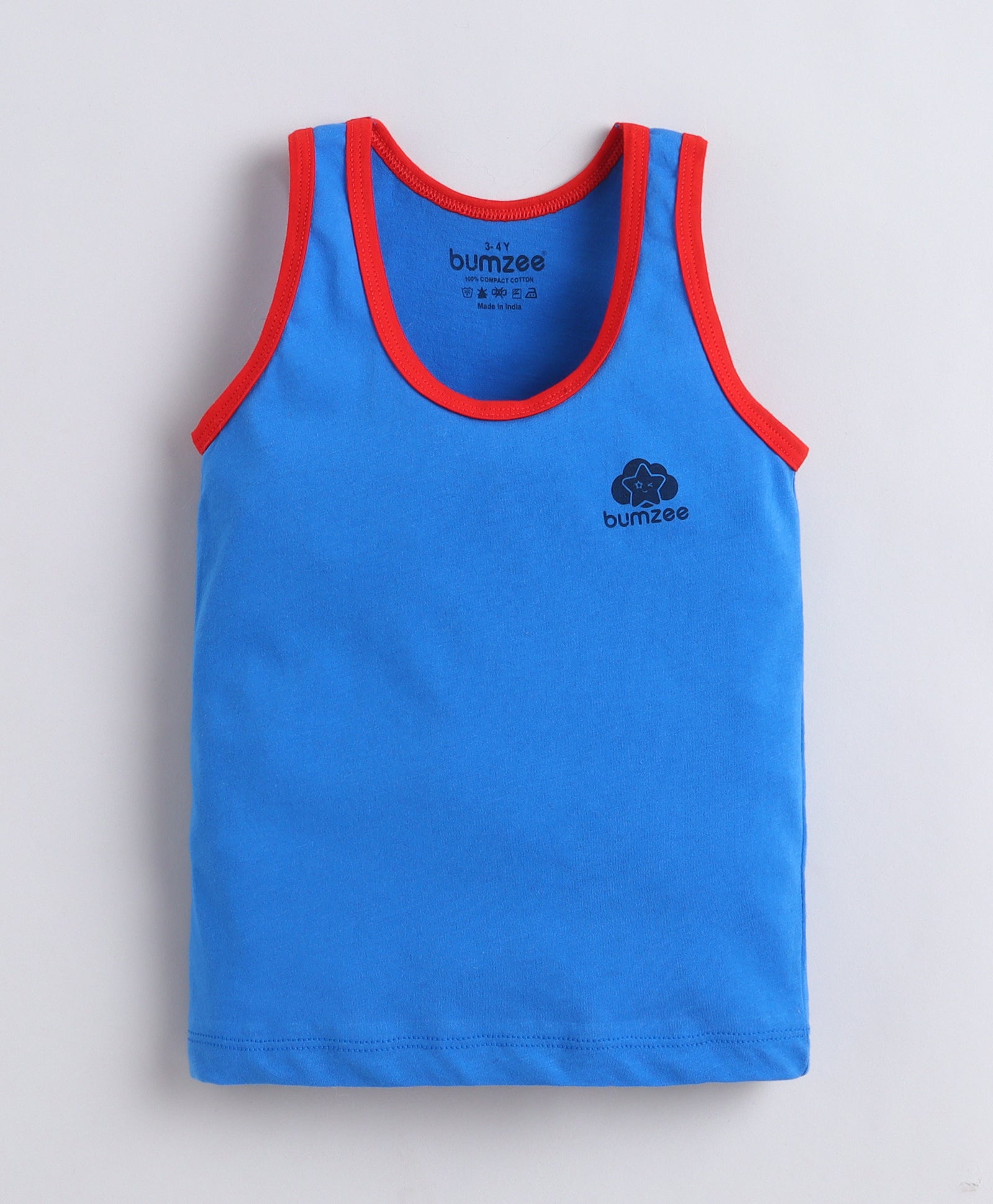 Boys Sleeveless Vest Blue & Green Pack of 3