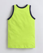 Bumzee Blue & Green Vest, Pack of 3, Sleeveless, Compact Cotton