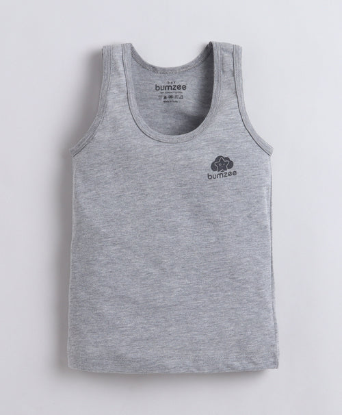 Boys Sleeveless Vest White & Grey Pack of 3