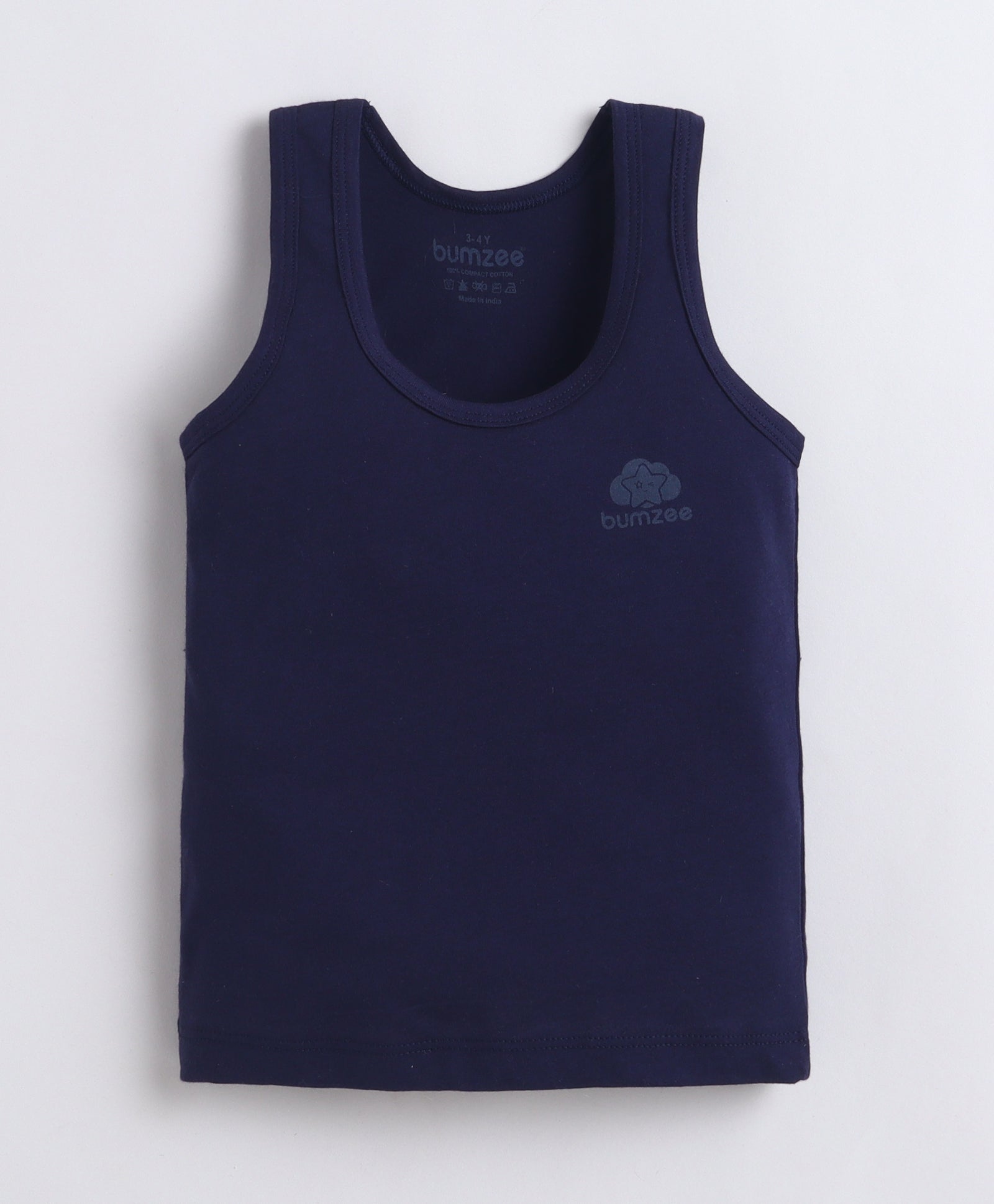 Boys Sleeveless Vest White & Grey Pack of 3