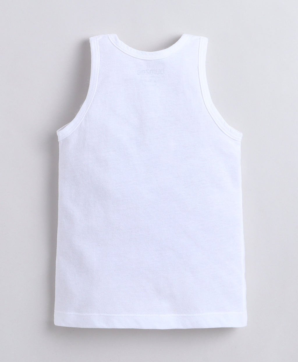 Bumzee White & Grey Vest, Pack of 3, Sleeveless, Compact Cotton