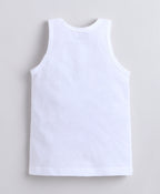Bumzee White & Grey Vest, Pack of 3, Sleeveless, Compact Cotton