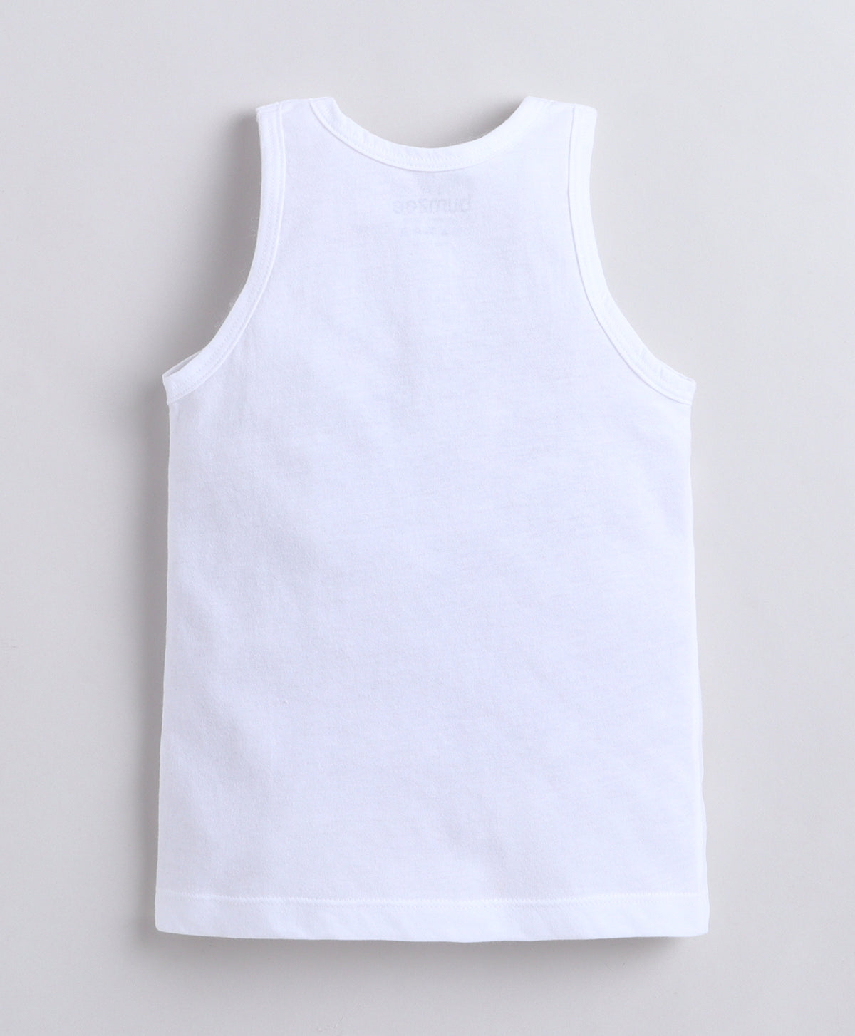 Bumzee White & Grey Vest, Pack of 3, Sleeveless, Compact Cotton