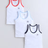 Boys Sleeveless Vest White Pack of 3