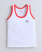 Bumzee White Vest, Pack of 3, Sleeveless, Compact Cotton (Style Peb11395)