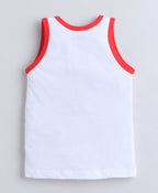 Bumzee White Vest, Pack of 3, Sleeveless, Compact Cotton (Style Peb11395)