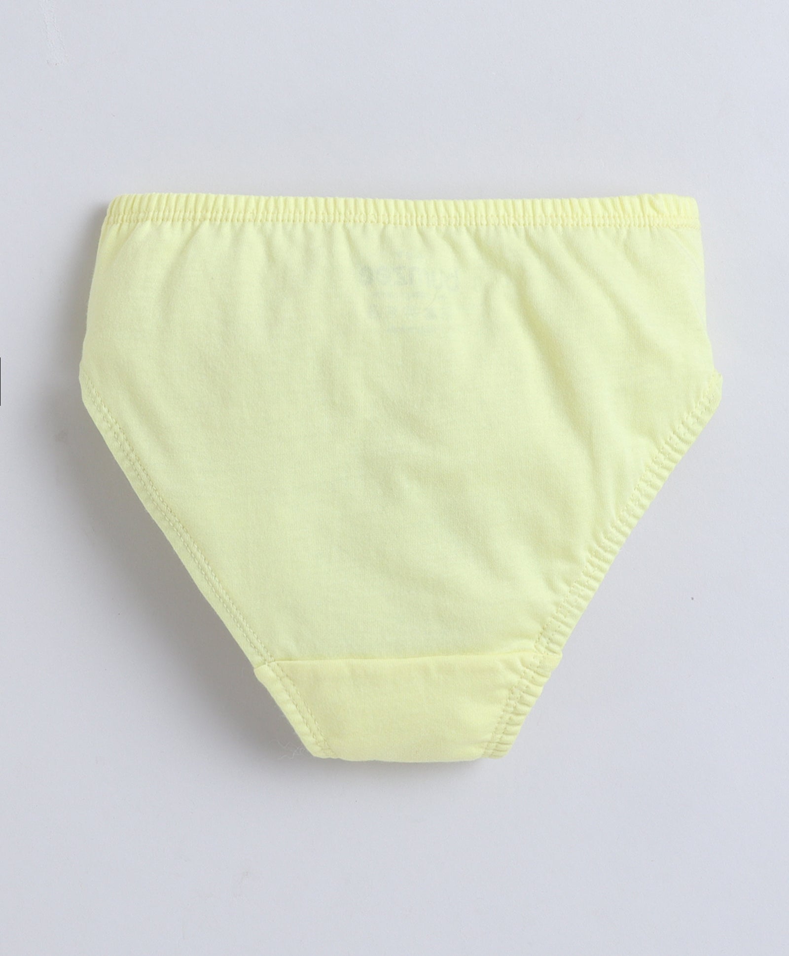 Yellow & Peach Girls Compact Cotton Panties Pack of 3