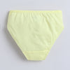 Yellow & Peach Girls Compact Cotton Panties Pack of 3
