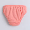 Yellow & Peach Girls Compact Cotton Panties Pack of 3