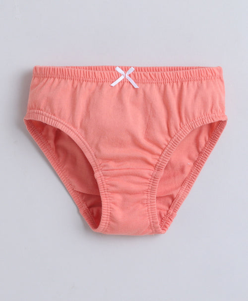 Girls 100% Compact Cotton Solid Panties for Everyday Comfort - Pink & Sky Blue