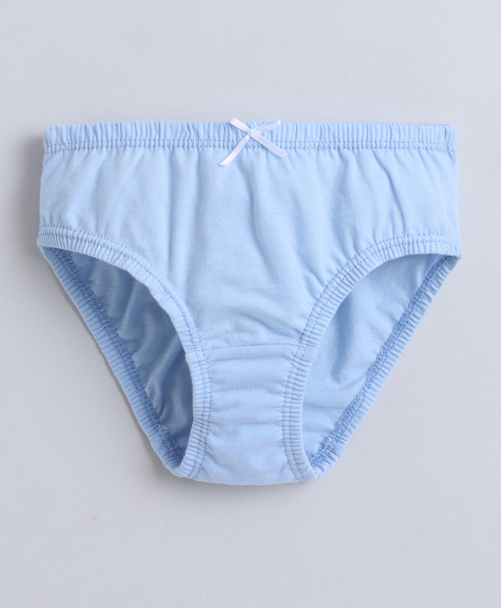 Pink & Sky Blue Girls Compact Cotton Panties Pack of 3