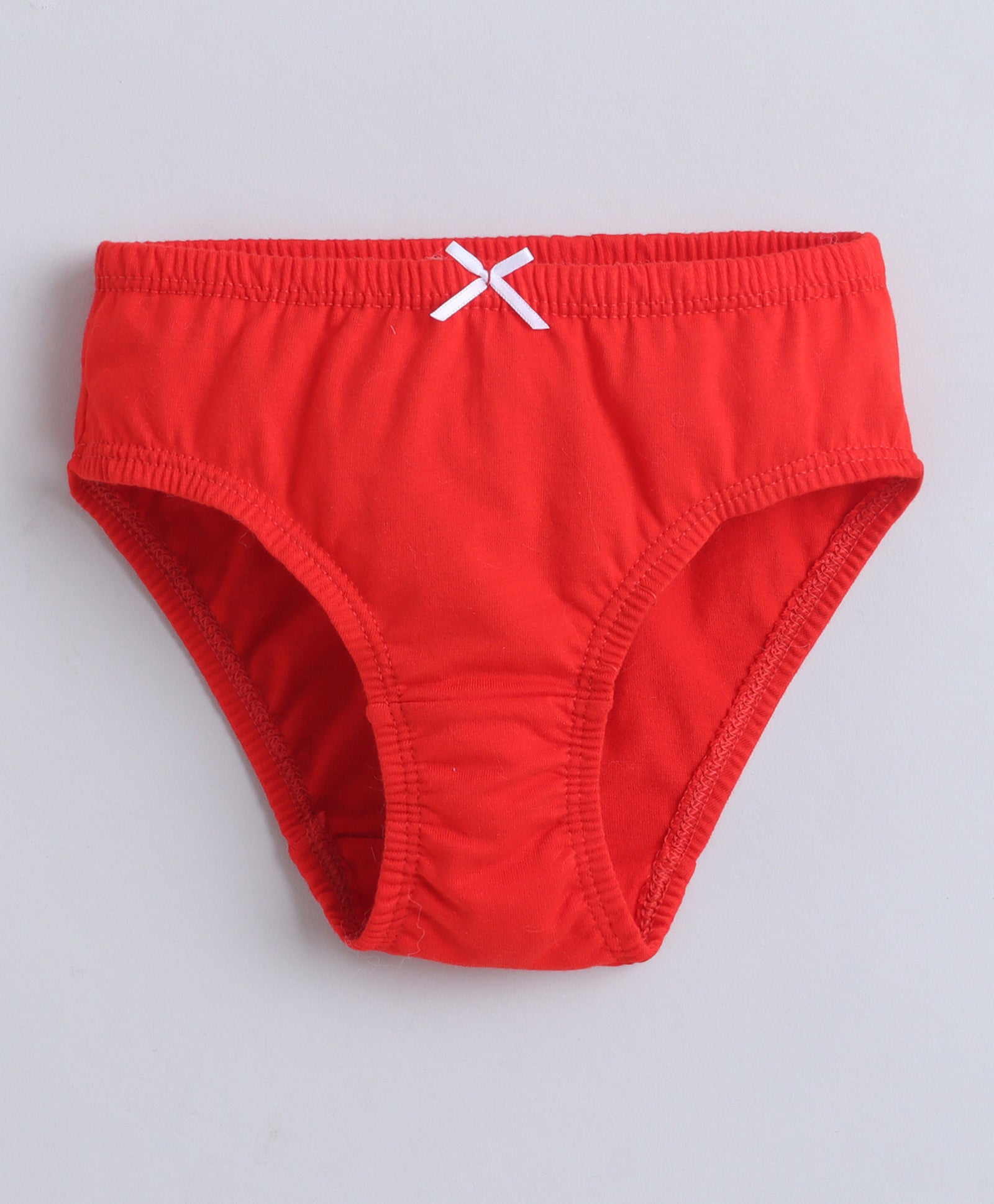 Red & Sky Blue Girls Compact Cotton Panties Pack of 3