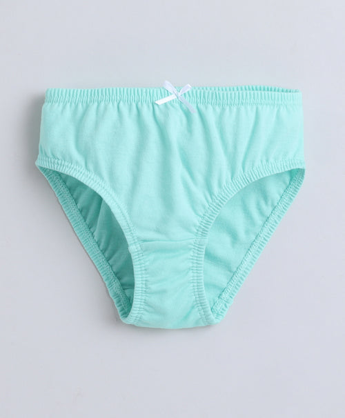 Girls 100% Compact Cotton Solid Panties for Everyday Comfort - Yellow & Lilac